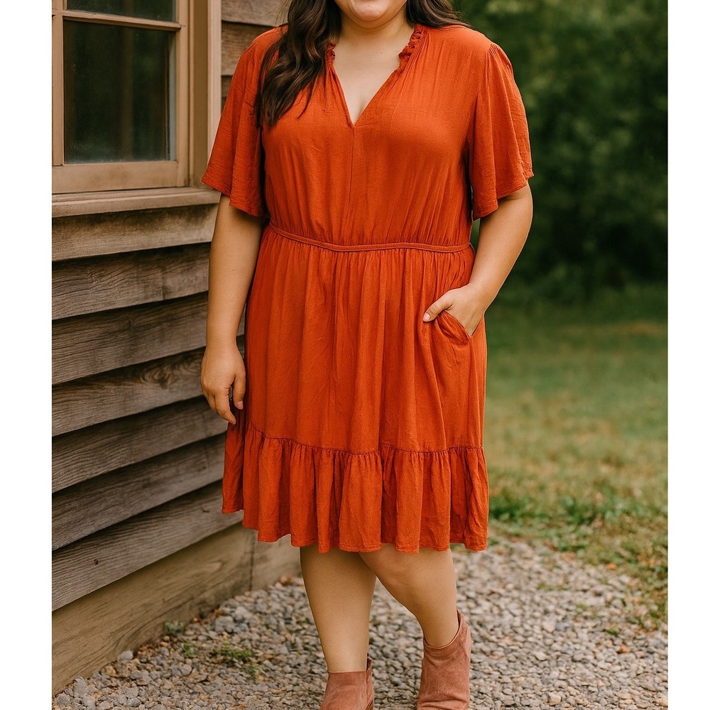 Knox Rose Rust Mini Dress